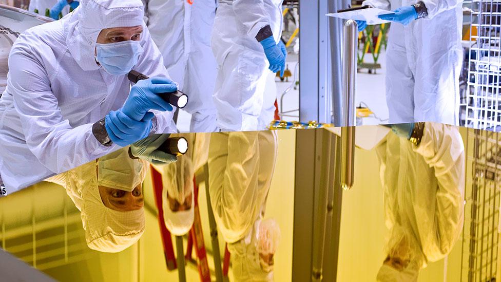 Any bump or blemish could render the mirror useless, so multiple checks are carried out to ensure a pristine surface. (Copyright: Nasa) Any bump or blemish could render the mirror useless, so multiple checks are carried out to ensure a pristine surface. (Copyright: Nasa)