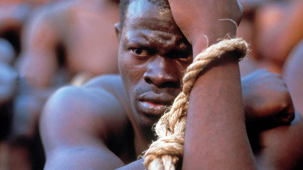 Steven Spielberg has tackled the topic in his films. Amistad told the story of a mutiny on the slave ship, La Amistad in 1839. (Rex Features) Steven Spielberg has tackled the topic in his films. Amistad told the story of a mutiny on the slave ship, La Amistad in 1839. (Rex Features)