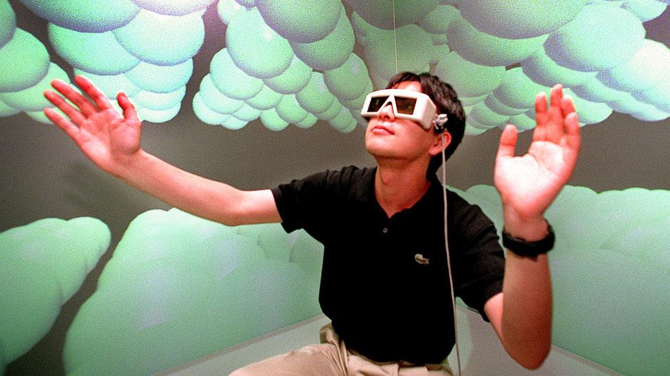 A researcher at Tokyo University interacts with virtual carbon atoms. (Yoshikazu Tsuno/AFP/Getty Images) A researcher at Tokyo University interacts with virtual carbon atoms. (Yoshikazu Tsuno/AFP/Getty Images)