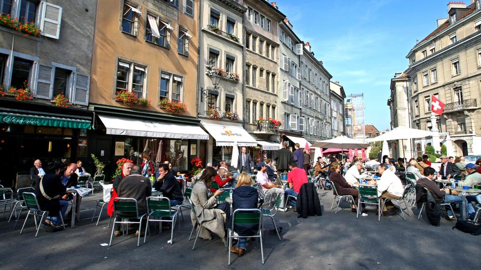 Like other European cities, Geneva has an outdoor food culture. (Getty) Like other European cities, Geneva has an outdoor food culture. (Getty)
