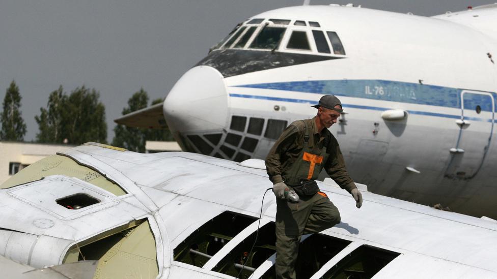 Some aircraft end their days being hacked to pieces to be sold as scrap, like these Russian-built Ilyushins in Belarus (AFP/Getty Images) Some aircraft end their days being hacked to pieces to be sold as scrap, like these Russian-built Ilyushins in Belarus (AFP/Getty Images)