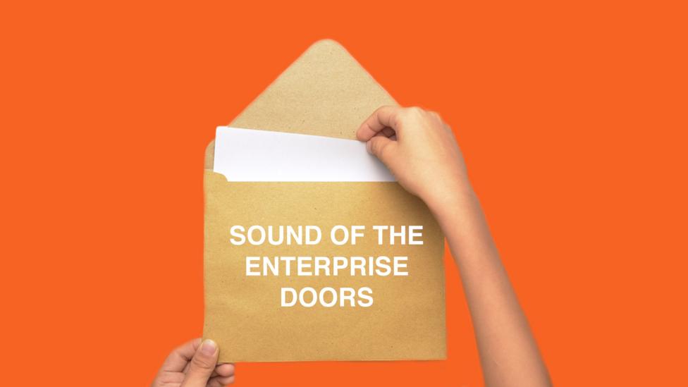 The swish of the doors in Star Trek were made with simple stationery (Credit: Olivia Howitt) The swish of the doors in Star Trek were made with simple stationery (Credit: Olivia Howitt)