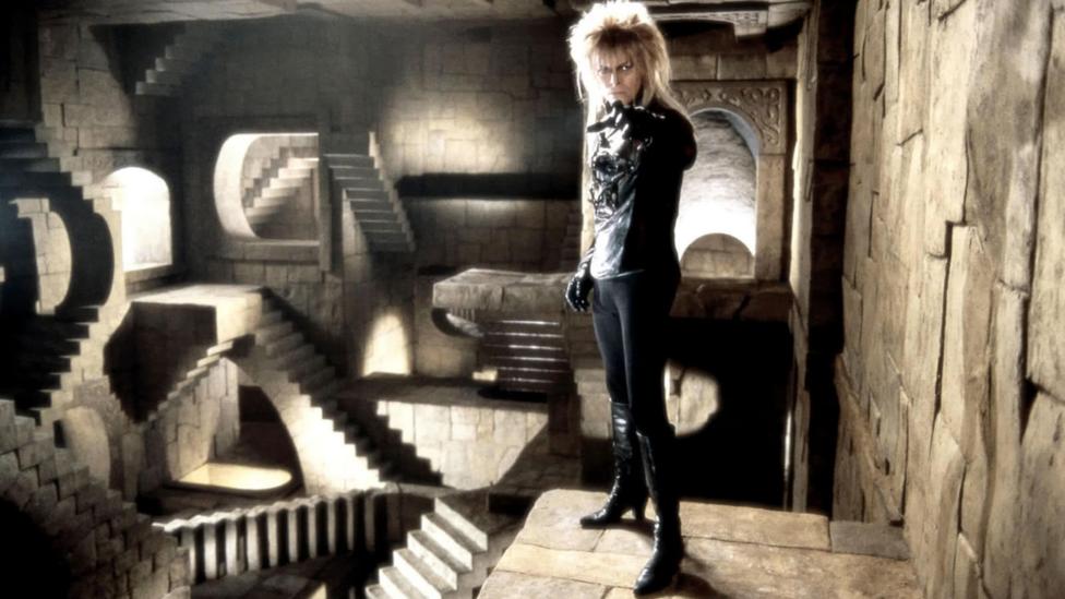 Jim Henson's 1986 film Labyrinth starring David Bowie includes a homage to Relativity (Credit: TriStar Pictures) Jim Henson's 1986 film Labyrinth starring David Bowie includes a homage to Relativity (Credit: TriStar Pictures)