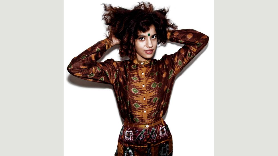 The CellDGSN 11.11 collection is made from reclaimed and up-cycled saris (Credit: Fashion India/Thames and Hudson) The CellDGSN 11.11 collection is made from reclaimed and up-cycled saris (Credit: Fashion India/Thames and Hudson)