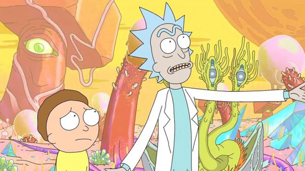 The show Rick and Morty featured an elaborate alternate-history story – in which Rick and Morty ultimately replace their parallel universe doubles (Credit: Adult Swim) The show Rick and Morty featured an elaborate alternate-history story – in which Rick and Morty ultimately replace their parallel universe doubles (Credit: Adult Swim)