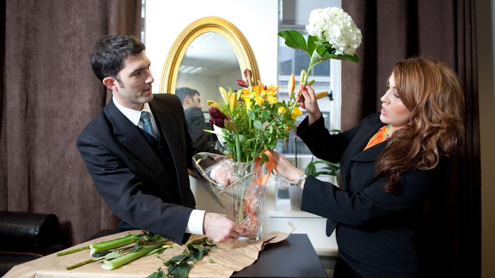 Butlering skills run the gamut from fire safety to flower arrangement (Credit: British Butler Academy) Butlering skills run the gamut from fire safety to flower arrangement (Credit: British Butler Academy)