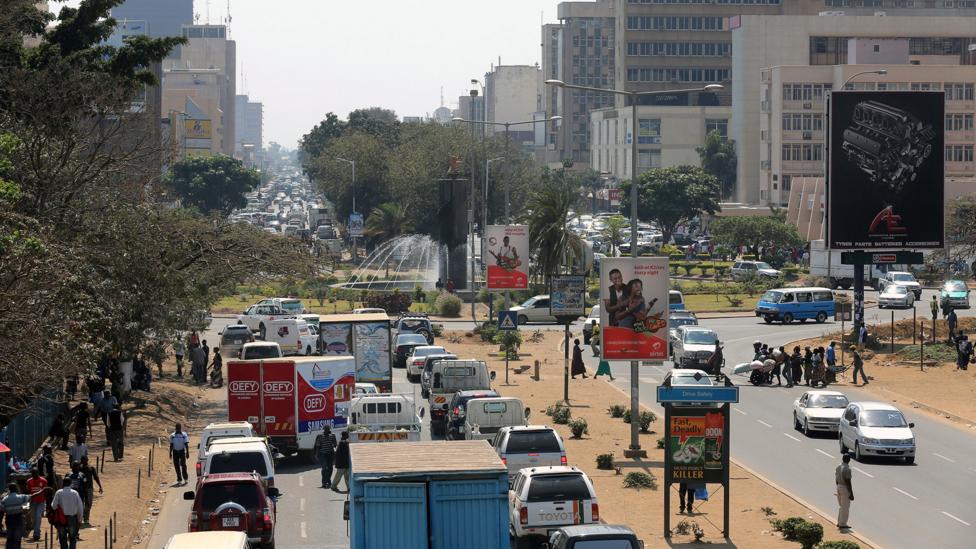 Cairo Road cuts through downtown Lusaka, the capital of Zambia (Credit: Alamy) Cairo Road cuts through downtown Lusaka, the capital of Zambia (Credit: Alamy)