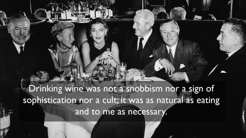 On drinking habits, from A Moveable Feast On drinking habits, from A Moveable Feast