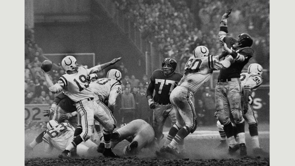 The Golden Arm, Johnny Unitas, 1958 (Credit: Robert Riger Living Trust) The Golden Arm, Johnny Unitas, 1958 (Credit: Robert Riger Living Trust)