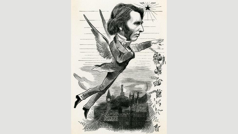 In his lifetime, John Ruskin’s desire to live an ideal life – one that soared above reality – was often a subject of satire (Credit: Chronicle/Alamy) In his lifetime, John Ruskin’s desire to live an ideal life – one that soared above reality – was often a subject of satire (Credit: Chronicle/Alamy)