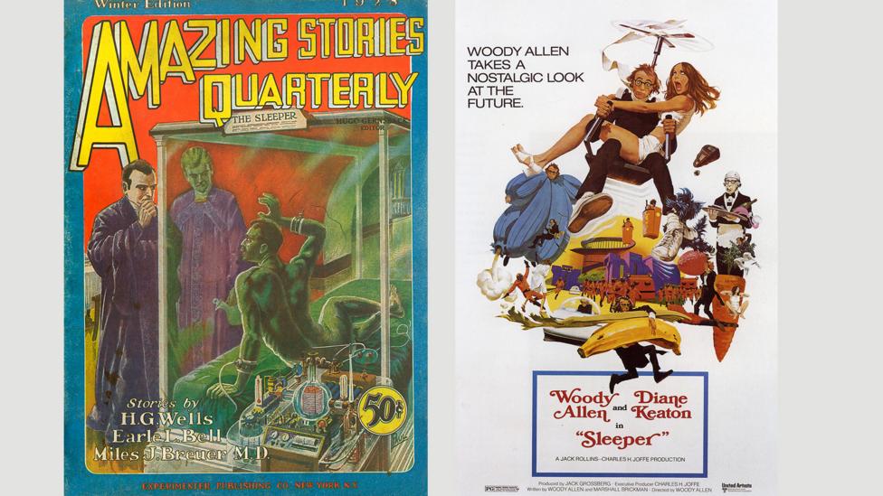 HG Wells’s dystopian The Sleeper Awakes was satirised by Woody Allen in his 1973 film Sleeper (Credit: Alamy) HG Wells’s dystopian The Sleeper Awakes was satirised by Woody Allen in his 1973 film Sleeper (Credit: Alamy)