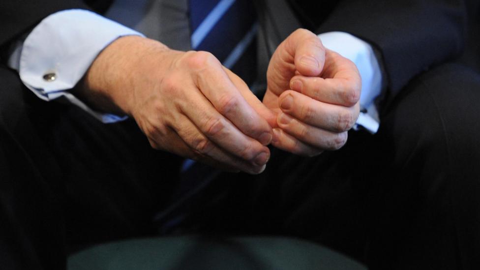 Try to control nervous gestures such as picking your cuticles (Credit: Alamy) Try to control nervous gestures such as picking your cuticles (Credit: Alamy)