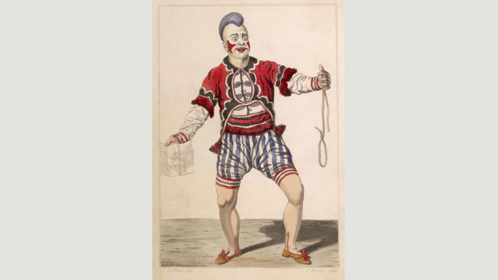 Joseph Grimaldi is seen as the forerunner to the modern clown – an annual ‘clown’s service’ is held at a church in London in his honour (Credit: Alamy) Joseph Grimaldi is seen as the forerunner to the modern clown – an annual ‘clown’s service’ is held at a church in London in his honour (Credit: Alamy)