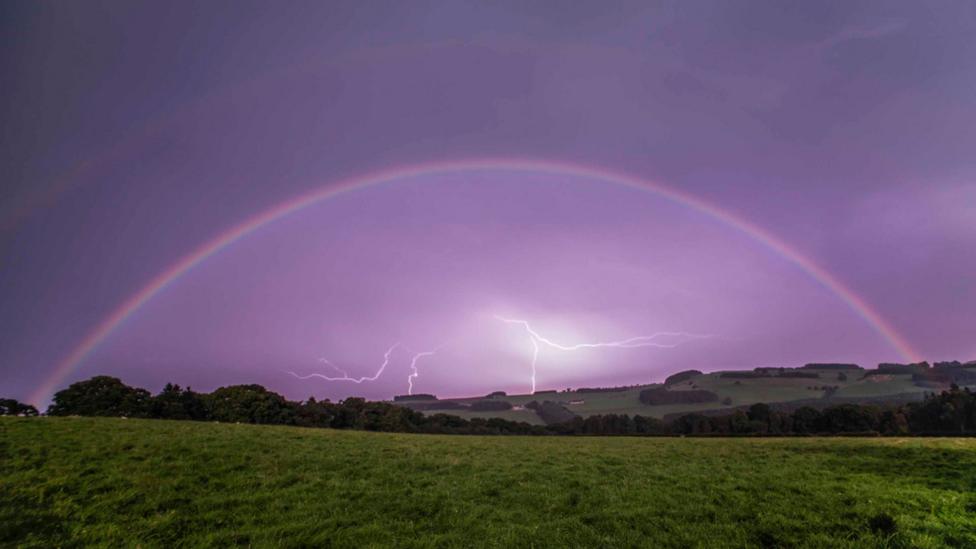 In this image released on 18 October 2016, a moonbow is visible in the night sky above a field in the Coquet Valley in Northumberland, England (Credit: Ian Glendinning/AP) In this image released on 18 October 2016, a moonbow is visible in the night sky above a field in the Coquet Valley in Northumberland, England (Credit: Ian Glendinning/AP)