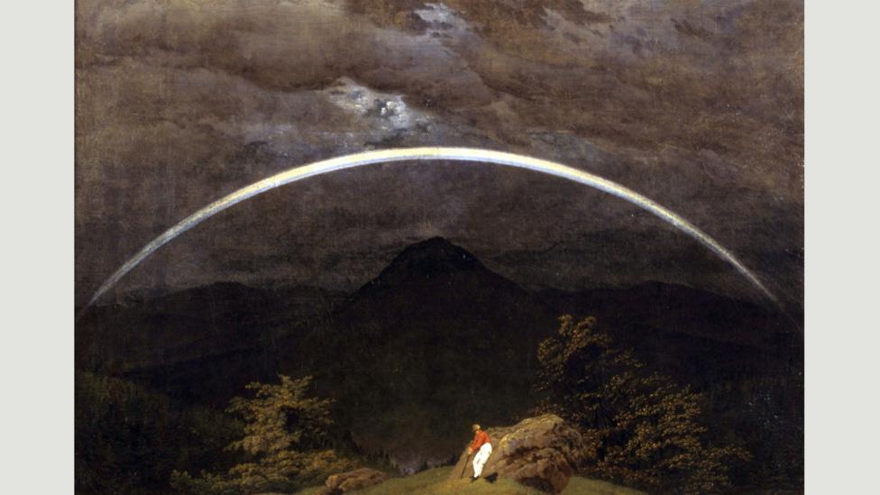 Caspar David Friedrich’s Mountain Landscape with Rainbow hangs in the Folkwang Museum in Essen (Credit: Wikipedia) Caspar David Friedrich’s Mountain Landscape with Rainbow hangs in the Folkwang Museum in Essen (Credit: Wikipedia)