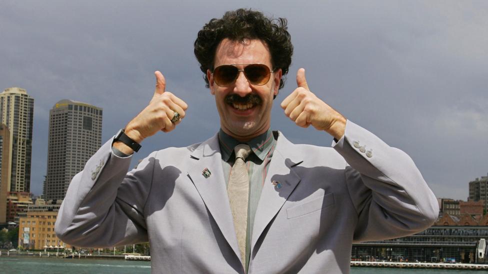 The film has created awkward moments – the winner of a shooting competition in Kuwait was ‘honoured’ when Borat’s version of the Kazakh national anthem played (Credit: Alamy) The film has created awkward moments – the winner of a shooting competition in Kuwait was ‘honoured’ when Borat’s version of the Kazakh national anthem played (Credit: Alamy)