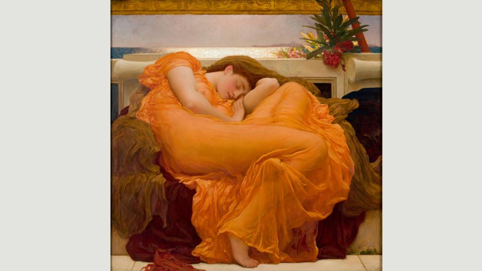The intense colour has been interpreted as the girl’s internal dreamscape, or the artist’s own emotional state (Credit: Museo de Arte de Ponce) The intense colour has been interpreted as the girl’s internal dreamscape, or the artist’s own emotional state (Credit: Museo de Arte de Ponce)