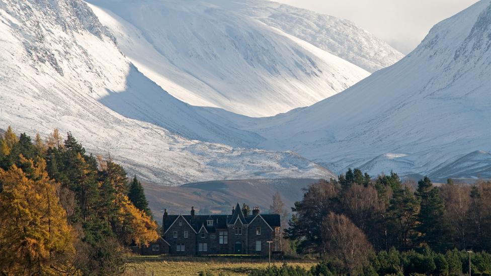 Nestled in the foothills of the Cairngorms, Drumintoul Lodge seems a surprising location for a World War Two commando school (Credit: Alamy) Nestled in the foothills of the Cairngorms, Drumintoul Lodge seems a surprising location for a World War Two commando school (Credit: Alamy)
