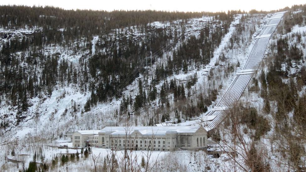 The Vemork plant faced a 200m ravine which was left less guarded, as it was thought to be near-impossible as an approach (Credit: Alamy) The Vemork plant faced a 200m ravine which was left less guarded, as it was thought to be near-impossible as an approach (Credit: Alamy)