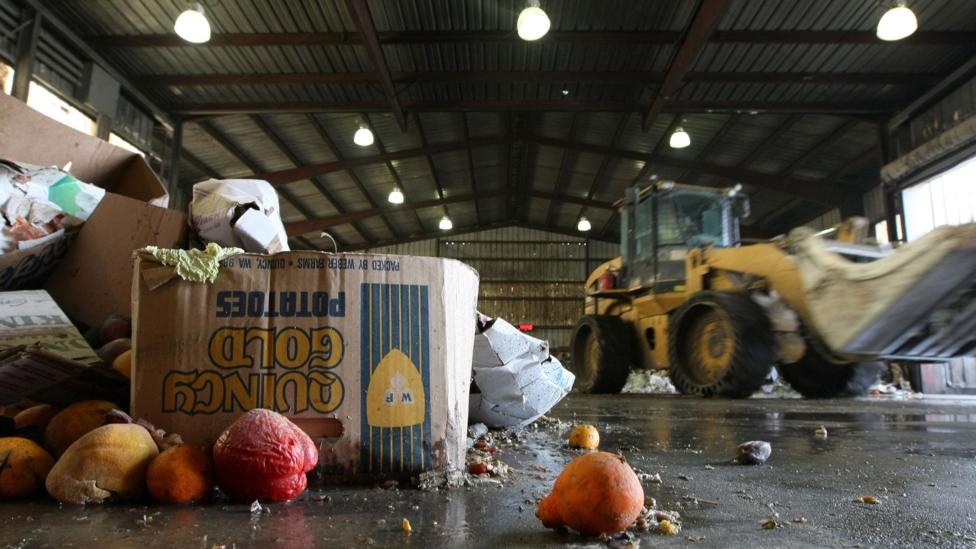 Across Europe, 100m tonnes of food ends up in landfills every year, producing large amounts of greenhouse gases as it decomposes (Credit: Getty Images) Across Europe, 100m tonnes of food ends up in landfills every year, producing large amounts of greenhouse gases as it decomposes (Credit: Getty Images)