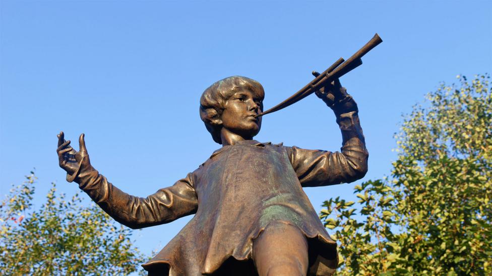 A statue of Peter can be found in London's Kensington Gardens near Barrie's home (Credit: Alamy) A statue of Peter can be found in London's Kensington Gardens near Barrie's home (Credit: Alamy)