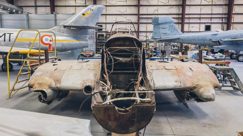 The restored Il-2 was shot down while helping break the siege of Leningrad in 1944 (Credit: Chris Hinkle) The restored Il-2 was shot down while helping break the siege of Leningrad in 1944 (Credit: Chris Hinkle)