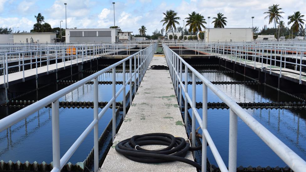 The Central District Wastewater and Treatment Plant is one of many aspects of south Florida’s infrastructure which is vulnerable to rising seas (Credit: Amanda Ruggeri) The Central District Wastewater and Treatment Plant is one of many aspects of south Florida’s infrastructure which is vulnerable to rising seas (Credit: Amanda Ruggeri)