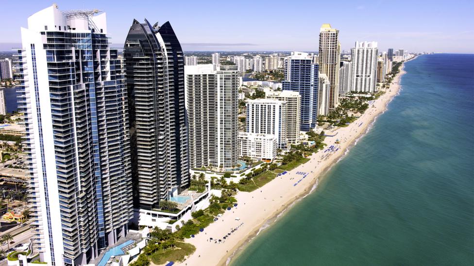 Sunny Isles Beach is home to $10 billion in property, including six Trump-branded buildings (Credit: Alamy) Sunny Isles Beach is home to $10 billion in property, including six Trump-branded buildings (Credit: Alamy)