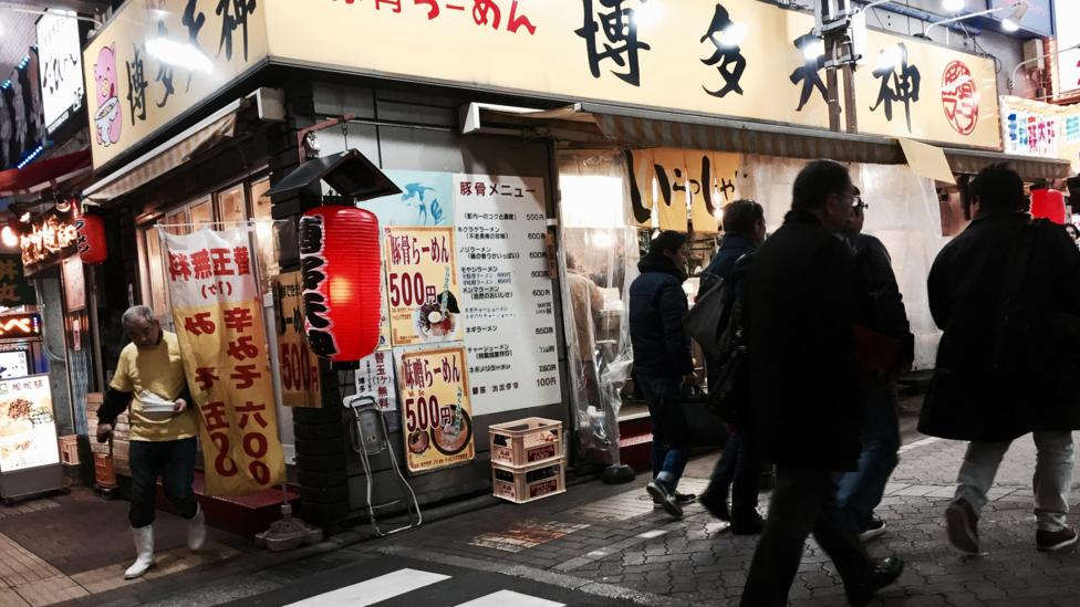 Japan's 500 yen ($4.58) ramen shops cater to workers looking for a quick meal after gruelling days (Credit: Eric Barton) Japan's 500 yen ($4.58) ramen shops cater to workers looking for a quick meal after gruelling days (Credit: Eric Barton)