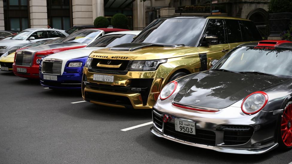 Bespoke luxury cars parked up in South West London (Credit: Getty Images) Bespoke luxury cars parked up in South West London (Credit: Getty Images)