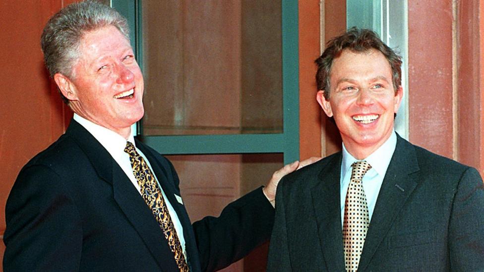 Former US President Bill Clinton and former UK Prime Minister Tony Blair in 1997 (Credit: Getty Images) Former US President Bill Clinton and former UK Prime Minister Tony Blair in 1997 (Credit: Getty Images)