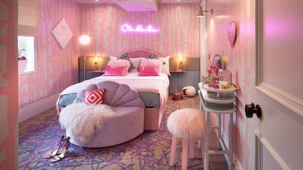 The Teenage Dream bedroom, designed by Studio Suss, aims to tell teenagers to be in control of their destiny, and aware of breast cancer risks (Credit: Mel Yates) The Teenage Dream bedroom, designed by Studio Suss, aims to tell teenagers to be in control of their destiny, and aware of breast cancer risks (Credit: Mel Yates)