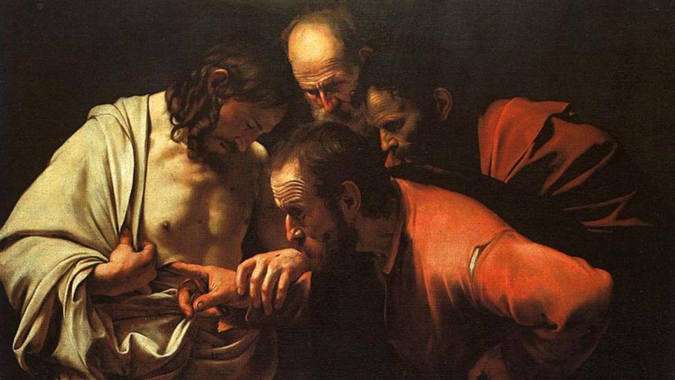 Caravaggio used cochineal as an essential element of his style, creating a dramatic contrast in The Incredulity of Saint Thomas, created in 1601-2 (Credit: Alamy) Caravaggio used cochineal as an essential element of his style, creating a dramatic contrast in The Incredulity of Saint Thomas, created in 1601-2 (Credit: Alamy)