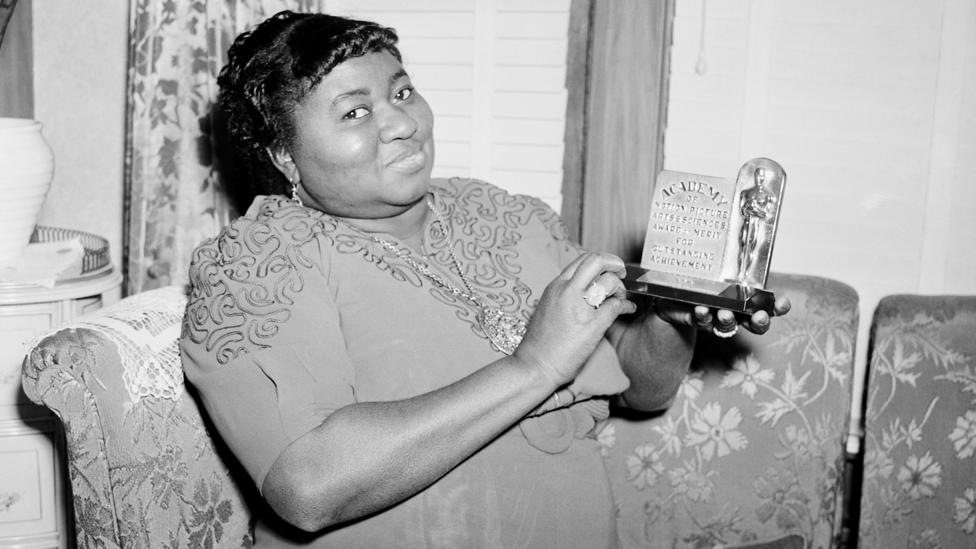 Until the ceremony in 1944, supporting actor and supporting actress winners, such as Hattie McDaniel, received a plaque instead of a statuette (Credit: Getty) Until the ceremony in 1944, supporting actor and supporting actress winners, such as Hattie McDaniel, received a plaque instead of a statuette (Credit: Getty)
