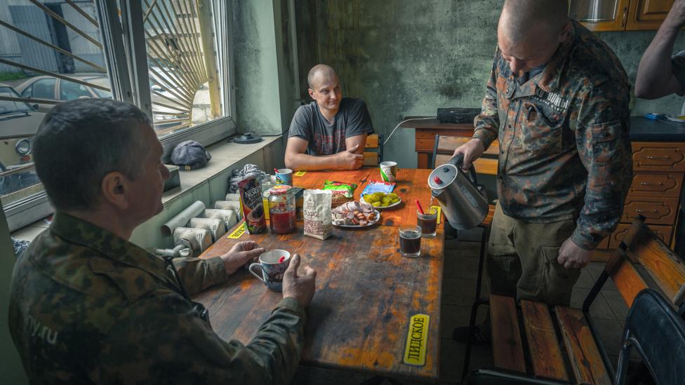 The Yakushevs have a modest flat at the site of their workshops, allowing them to live on site (Credit: Anton Skyba) The Yakushevs have a modest flat at the site of their workshops, allowing them to live on site (Credit: Anton Skyba)