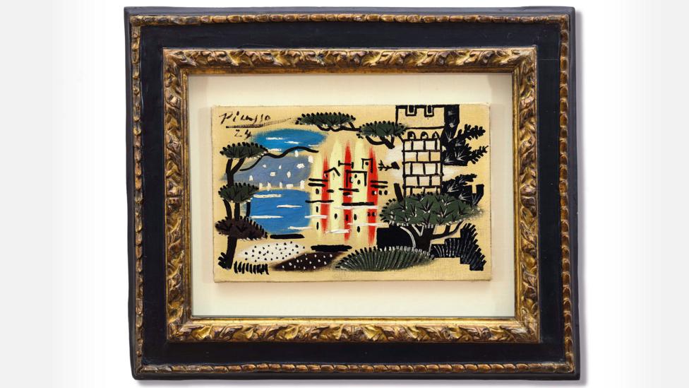 The influence of Tang Yin’s painting can be seen in Picasso’s own landscape painting, such as his view of the French Riviera town Juan-les-Pins (Credit: Sotheby’s) The influence of Tang Yin’s painting can be seen in Picasso’s own landscape painting, such as his view of the French Riviera town Juan-les-Pins (Credit: Sotheby’s)