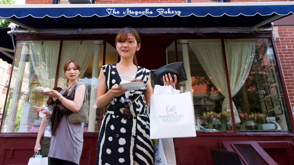 Magnolia Bakery cupcakes became a New York institution because they were featured in Sex and the City, and they have proven popular in Asia as well (Credit: Alamy) Magnolia Bakery cupcakes became a New York institution because they were featured in Sex and the City, and they have proven popular in Asia as well (Credit: Alamy)
