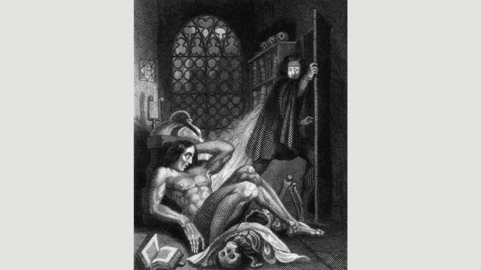 Theodore von Holst's illustration shows the terrifying moment the creature comes to life (Credit: Alamy) Theodore von Holst's illustration shows the terrifying moment the creature comes to life (Credit: Alamy)