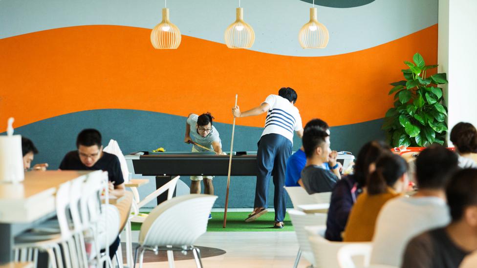 Many offices over the last decade have created recreational or rest spaces in a bid to mitigate employee stress (Credit: Getty Images) Many offices over the last decade have created recreational or rest spaces in a bid to mitigate employee stress (Credit: Getty Images)
