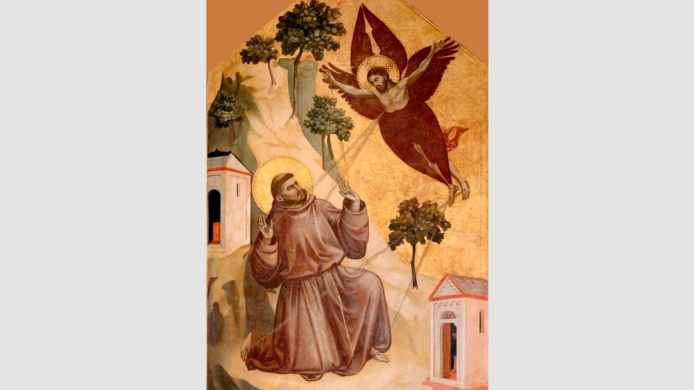 Stigmatisation of St Francis by Giotto, 1295-1300 (Credit: Alamy) Stigmatisation of St Francis by Giotto, 1295-1300 (Credit: Alamy)