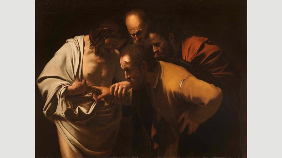 The Incredulity of Saint Thomas by Caravaggio, 1600-1601 (Credit: Getty Images) The Incredulity of Saint Thomas by Caravaggio, 1600-1601 (Credit: Getty Images)