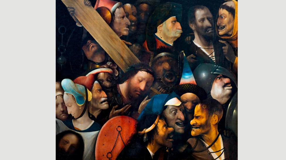 Christ Carrying the Cross, by Hieronymus Bosch, circa 1510-16 (Credit: Alamy) Christ Carrying the Cross, by Hieronymus Bosch, circa 1510-16 (Credit: Alamy)