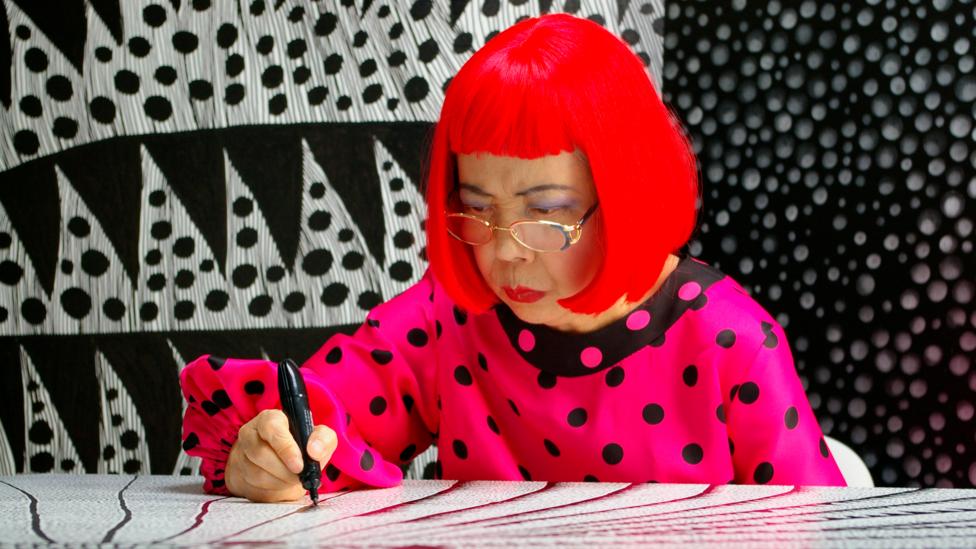 Kusama checked herself into a hospital that embraced art therapy – and began to rebuild her life and make art again (Credit: Tokyo Lee Productions) Kusama checked herself into a hospital that embraced art therapy – and began to rebuild her life and make art again (Credit: Tokyo Lee Productions)