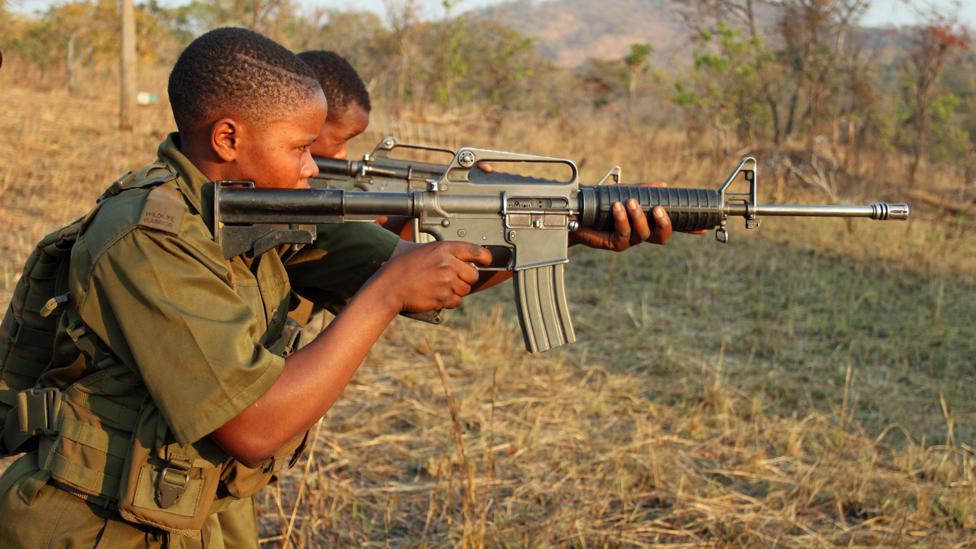 Arming the Akashinga rangers is controversial, but Mander believes it would be irresponsible not to do so (Credit: Rachel Nuwer) Arming the Akashinga rangers is controversial, but Mander believes it would be irresponsible not to do so (Credit: Rachel Nuwer)