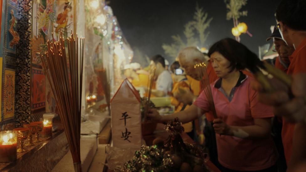 A month long festival is held in Taiwan where the gates of the underworld are believed to open so the dead can return to the land of the living (Credit: Ashley Pon/Getty Images) A month long festival is held in Taiwan where the gates of the underworld are believed to open so the dead can return to the land of the living (Credit: Ashley Pon/Getty Images)