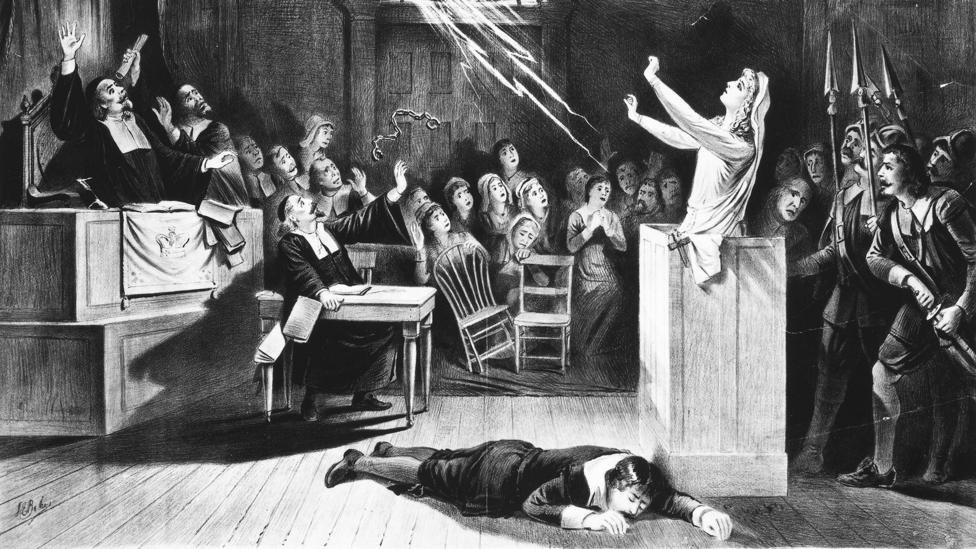 The symptoms of anti-NMDAR include delusions, paranoia, insomnia, and seizures - all of which were present in the Salem 'witches' (Credit: Alamy) The symptoms of anti-NMDAR include delusions, paranoia, insomnia, and seizures - all of which were present in the Salem 'witches' (Credit: Alamy)