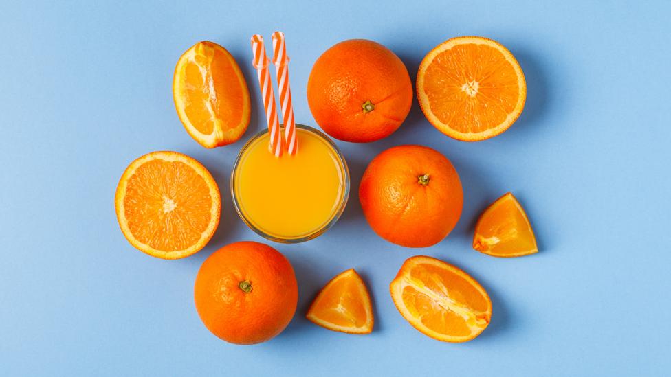 Because fruit juice has most of its fibre removed, its fructose counts as ‘free sugars’, which are less healthy (Credit: Getty) Because fruit juice has most of its fibre removed, its fructose counts as ‘free sugars’, which are less healthy (Credit: Getty)
