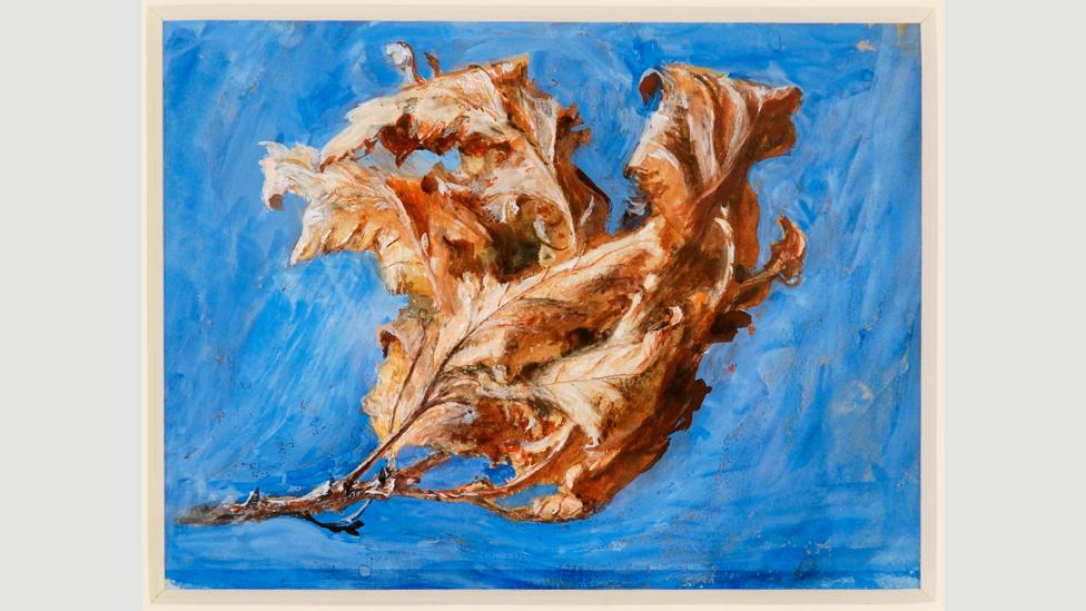 Study of Spray of Dead Oak Leaves – Ruskin likened his desire to draw with the instinct to eat and drink (Credit: Guild of St George/Museums Sheffield) Study of Spray of Dead Oak Leaves – Ruskin likened his desire to draw with the instinct to eat and drink (Credit: Guild of St George/Museums Sheffield)