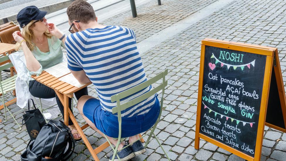 A café whose menu sports many famous foods, including açaí, quinoa and of course, avocados (Credit: Alamy Stock Photo) A café whose menu sports many famous foods, including açaí, quinoa and of course, avocados (Credit: Alamy Stock Photo)