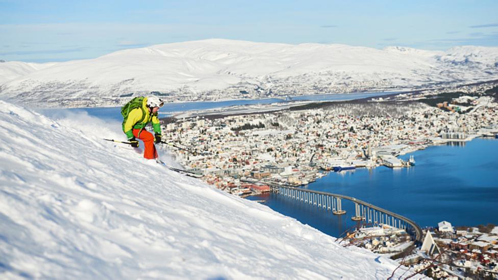 person skiing person skiing